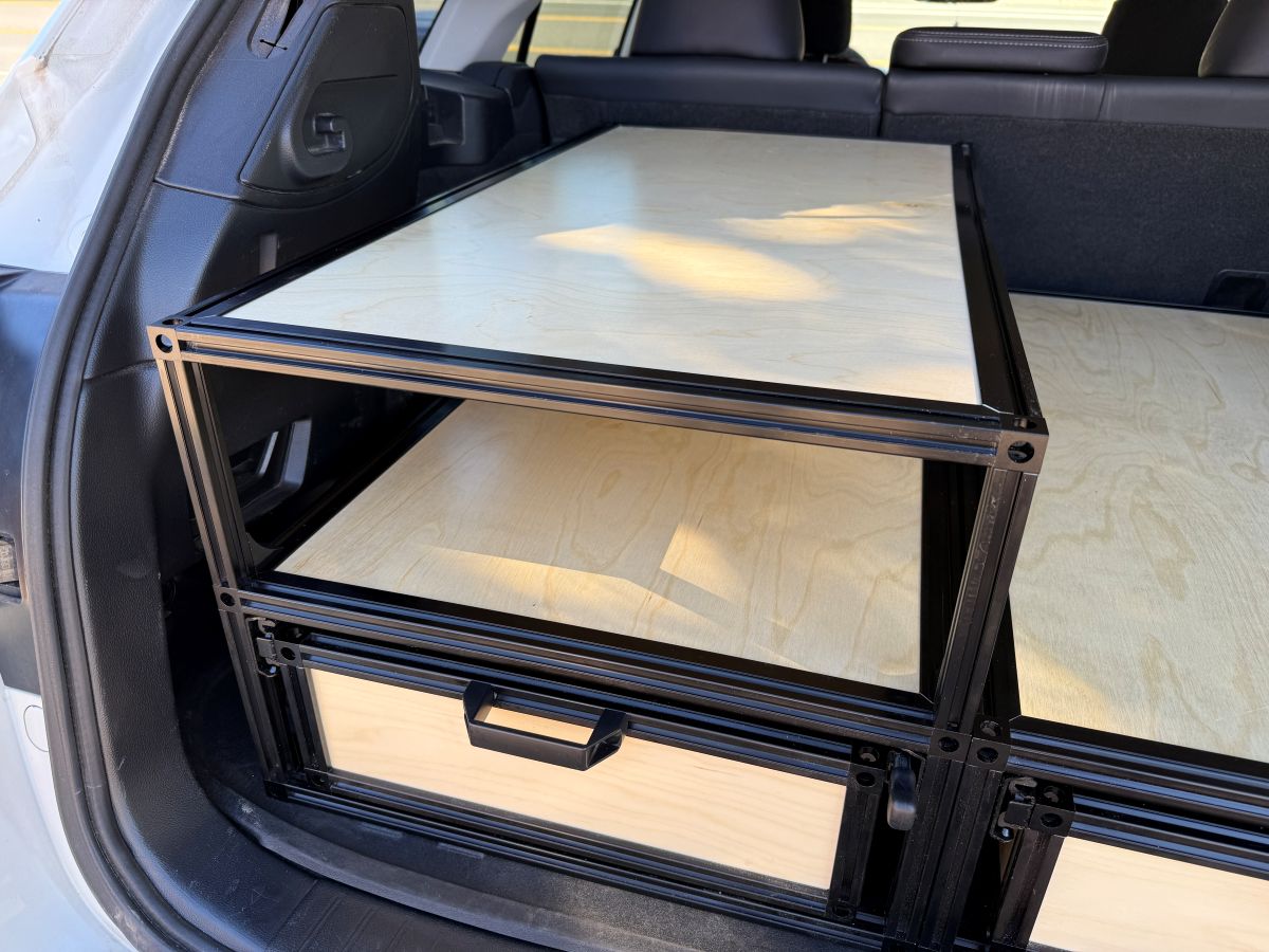 Fixed Shelf mounted above a TNT Auto Drawer