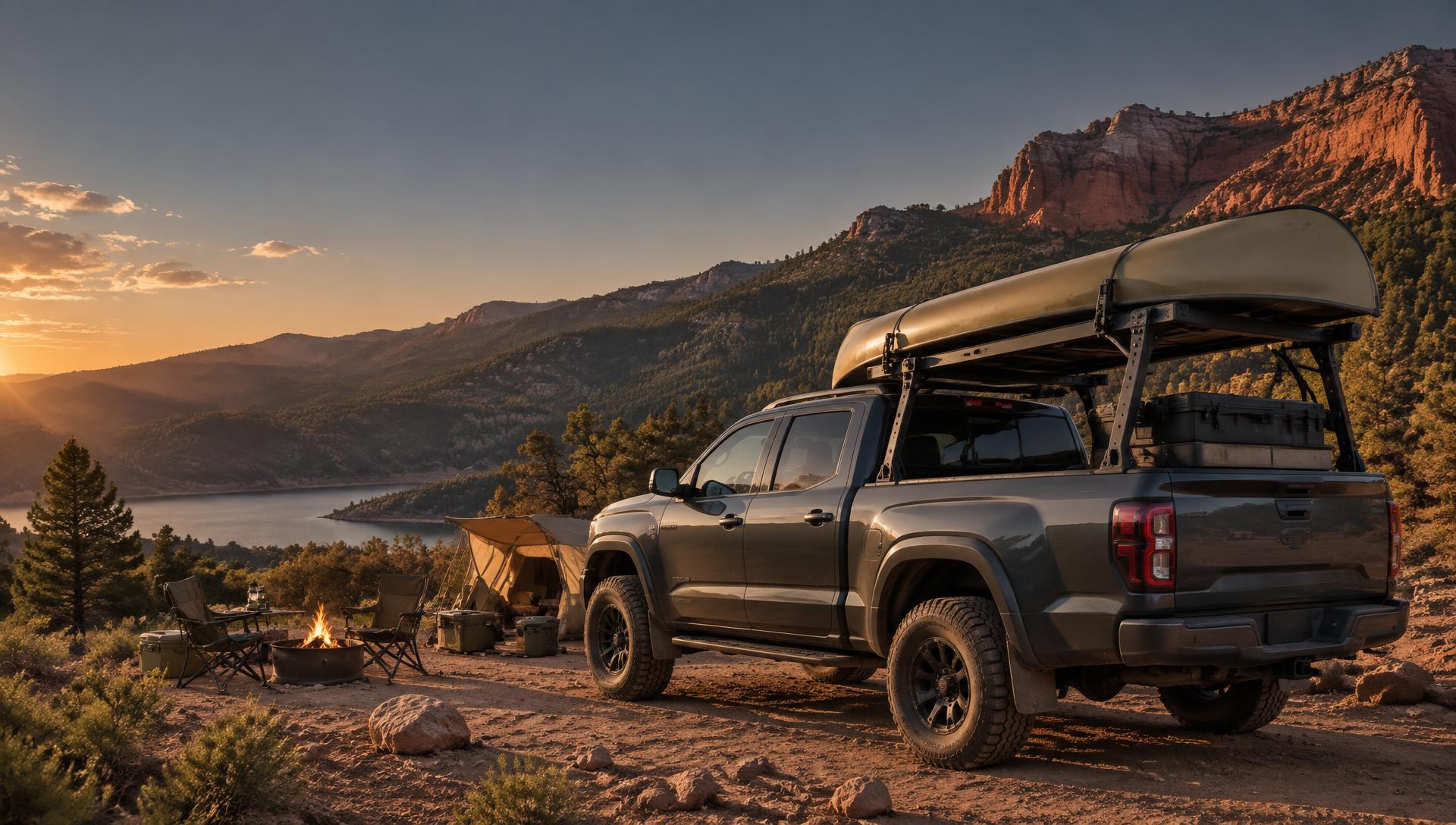 TNT truck in mountain country